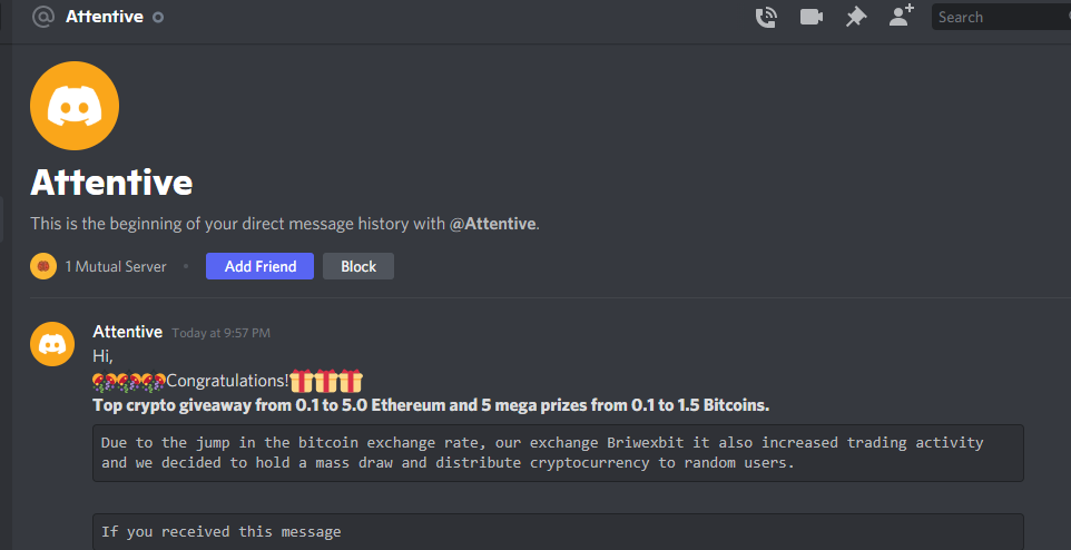 Discord DM Spam